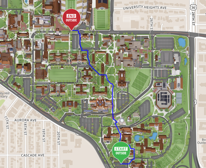 Colorado University Boulder Campus Map